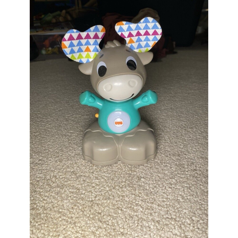 Fisher-Price Linkimals Musical Moose Interactive Learning Toy Lights Music Sings